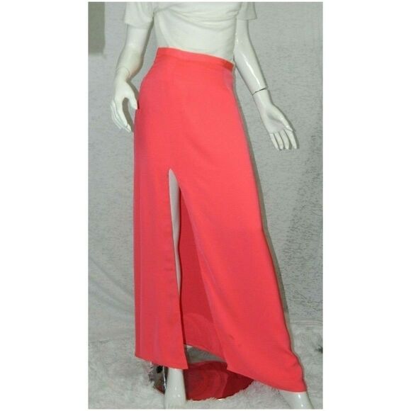 Lovers + Friends Revolve Skirt Pink‎ High Split Maxi Skirt Medium - Picture 6 of 8
